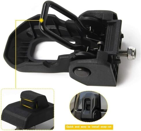 2 مجموعة من 2X قفل بقطعة غطاء الصيد قوس المزالج مشبك عدة لسيارة جيب لرانجلر 2018-2022 in Kuwait