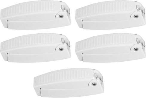 Haofy حامل مزلاج الباب لمقطورة RV 5 قطعة ABS الأبيض الربيع تحميل المفصلي المضادة للتأثير استبدال دائم in Kuwait