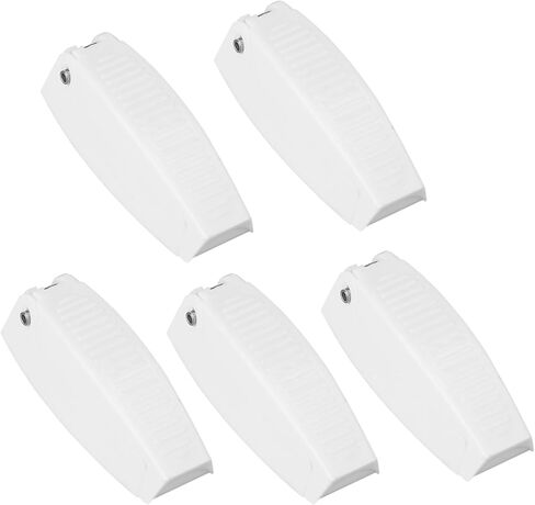 Haofy حامل مزلاج الباب لمقطورة RV 5 قطعة ABS الأبيض الربيع تحميل المفصلي المضادة للتأثير استبدال دائم in Kuwait