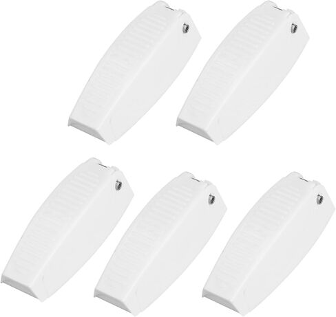 Haofy حامل مزلاج الباب لمقطورة RV 5 قطعة ABS الأبيض الربيع تحميل المفصلي المضادة للتأثير استبدال دائم in Kuwait