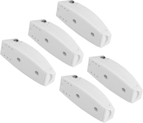 Haofy حامل مزلاج الباب لمقطورة RV 5 قطعة ABS الأبيض الربيع تحميل المفصلي المضادة للتأثير استبدال دائم in Kuwait