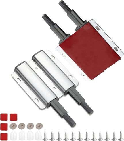 ادفع لفتح مزلاج الباب، 10 عبوات من مزالج الدفع المغناطيسية، أجهزة مزلاج تعمل باللمس شديدة التحمل للدفع للفتح، ممسك باب مغناطيسي لخزانة الملابس ودرج خزانة الملابس وباب المطبخ in Kuwait