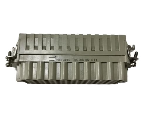 موصل عالي التحمل HDC-HEEE-072-FC أنثى ذكر 72 دبوس 16A 500V قابس صناعي مستطيل in Kuwait