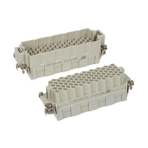 موصل عالي التحمل HDC-HEEE-072-FC أنثى ذكر 72 دبوس 16A 500V قابس صناعي مستطيل in Kuwait