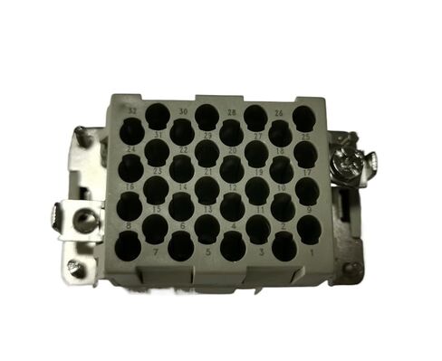 موصل ثقيل HDC-HEEE-032-MC ذكر إدراج 32 دبوس 16A 500V قابس مستطيل in Kuwait