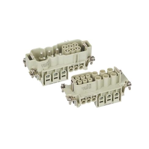 موصل مستطيل للخدمة الشاقة HDC HWK-006-Pin 40 / 16A 690V / 400V Plug in Saudi Arabia