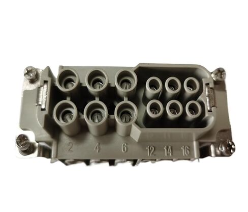 موصل مستطيل للخدمة الشاقة HDC HWK-006-Pin 40 / 16A 690V / 400V Plug in Saudi Arabia