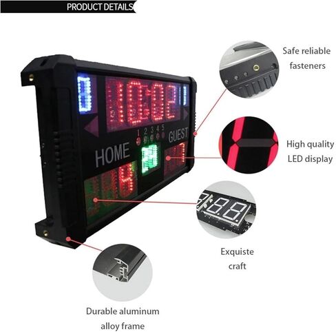 LED Digital Scoreboard LED Electronic Scoreboard with Wireless Remote Control, Professional Electronic Digital Scoreboard in Kuwait