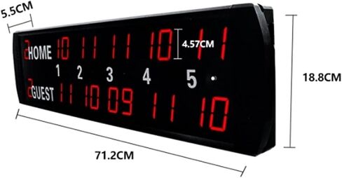 لوحة النتائج الرقمية LED لوحة النتائج الرقمية، لوحة النتائج LED متعددة الرياضات مع جهاز التحكم عن بعد لوحة النتائج المحمولة على الحائط في الأماكن المغلقة in Kuwait