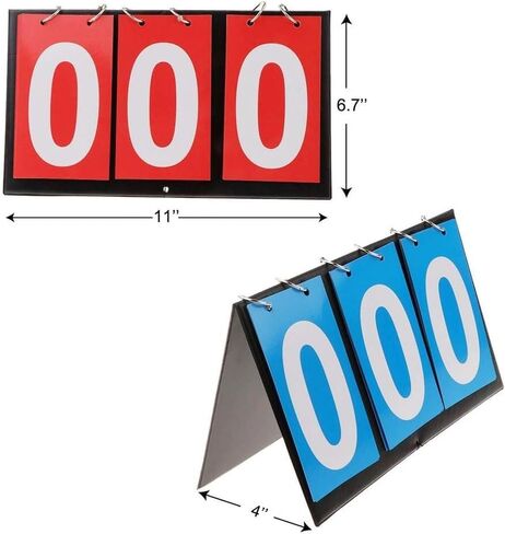 LED Digital Scoreboard 2 Pcs Portable Flip Scoreboard,Sports Competition Score Board, Scoreboards for Indoor Outdoor in Kuwait