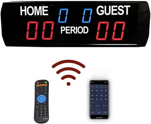 LED Digital Scoreboard Led Electronic Scoreboard,Portable Tabletop Scoreboard Wall-Mount Scoreboard Digital Scoreboard with App Control in Kuwait