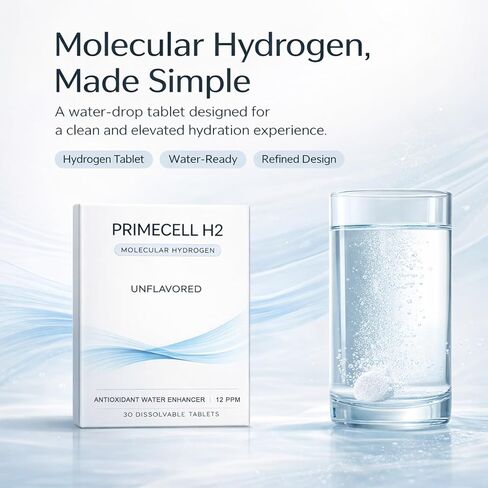 أقراص الهيدروجين الجزيئي H2 من برايسيل، مضادات الأكسدة ودعم الصحة الخلوية، أقراص H2 الجزيئية in Saudi Arabia