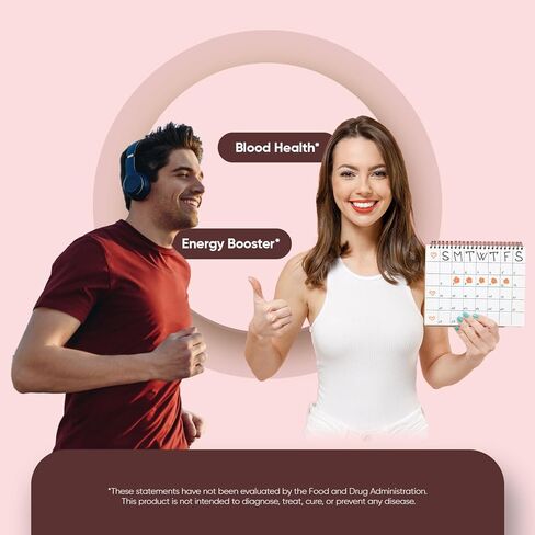 WeightWorld Iron Supplement 65mg - with Vitamin C 125mg - 180 Tablets (6 Months Supply) - Gentle Carbonyl Iron Supplement for Women & Men - Energy Booster & Blood Heath - Vegan, Non-GMO & Gluten-Free in Kuwait