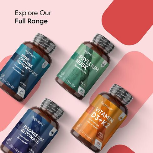 WeightWorld Iron Supplement 65mg - with Vitamin C 125mg - 180 Tablets (6 Months Supply) - Gentle Carbonyl Iron Supplement for Women & Men - Energy Booster & Blood Heath - Vegan, Non-GMO & Gluten-Free in Kuwait