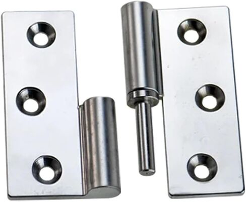 Zinc Alloy Removable Insertion Hinges Exposed Corner Heavy-Duty 1Pcs(Matte-Right) in Saudi Arabia