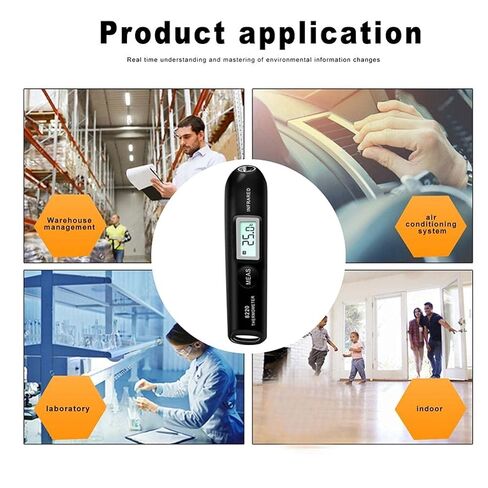ميزان الحرارة الرقمي بالأشعة تحت الحمراء LCD قلم درجة الحرارة المحمول للاستخدام الصناعي in Saudi Arabia