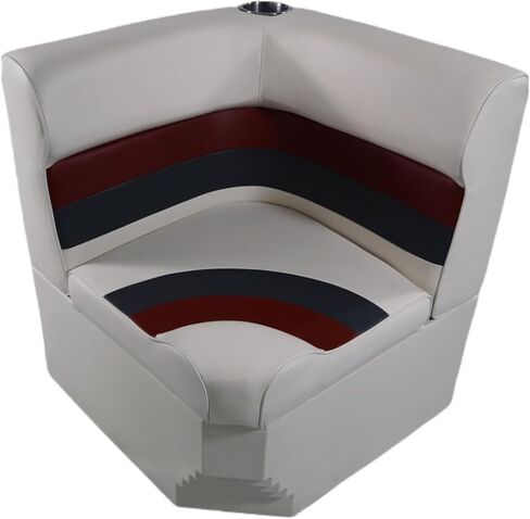 مجموعة وسائد زاوية نصف قطرها عوامة من سلسلة Premium 3007-AAEC أبيض/أحمر/فحمي (تباع القاعدة بشكل منفصل 3011-AA) in Kuwait