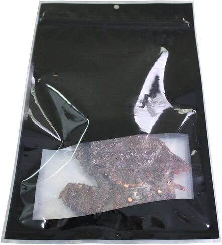 Vacuum Storage Bags for Jerky and Dried Goods, EVOH Lining, Oxygen Barrier (Black, 7.5" x 11") in Kuwait