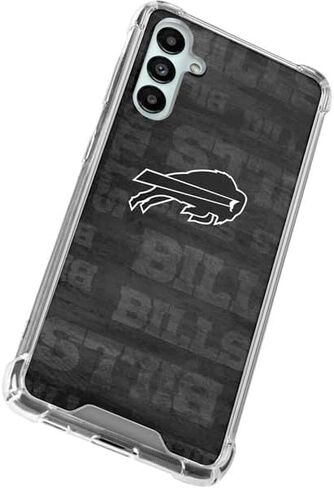 حافظة هاتف Skinit الشفافة متوافقة مع هاتف Galaxy A14 5G - تصميم أسود وأبيض مرخص رسميًا من NFL Buffalo Bills in Saudi Arabia