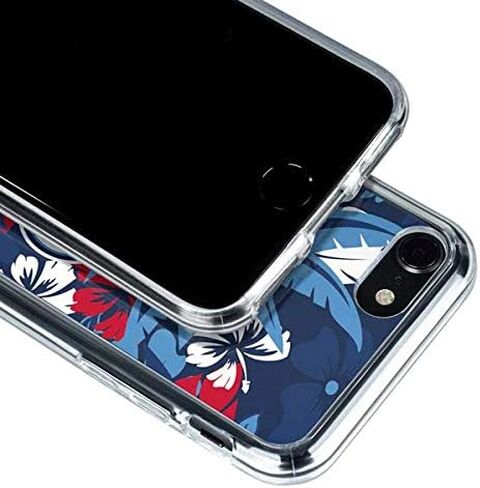 حافظة هاتف Skinit الشفافة متوافقة مع iPhone SE (الجيل الثاني والثالث) - تصميم طباعة استوائية مرخص رسميًا من NFL Tennessee Titans in Kuwait