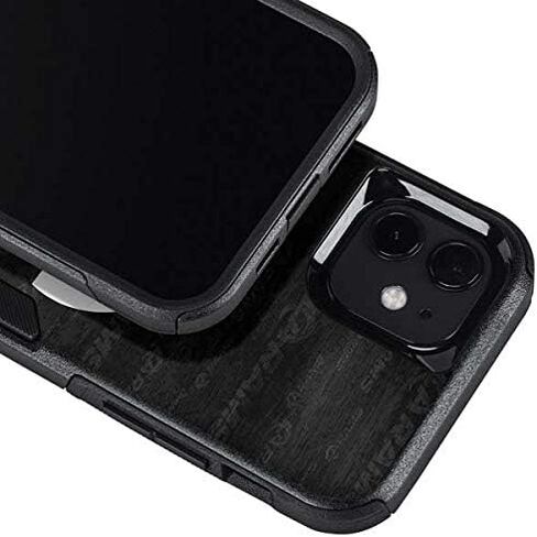 غلاف هاتف من Skinit متوافق مع حافظة OtterBox Commuter لهاتف iPhone 12 Mini - تصميم أسود وأبيض مرخص رسميًا من NFL Los Angeles Rams in Saudi Arabia