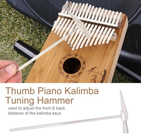 Kalimba Tuning Hammer – Tune Hammer Metal Tuning Hammer Kit Tone Adjuster Tool for Thumb Piano Keys,Portable Tuner with Smooth Grip Surface in Saudi Arabia