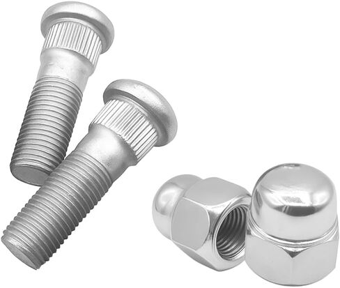 2 Set M12x1.5 Car Wheel Studs and Lug Nuts Kit, Rust Proof Vehicle Wheel Stud Fastener Kit, Automotive OEM# 52950-14140 Replacement, Compatible with Cadenza Forte Optima in Saudi Arabia