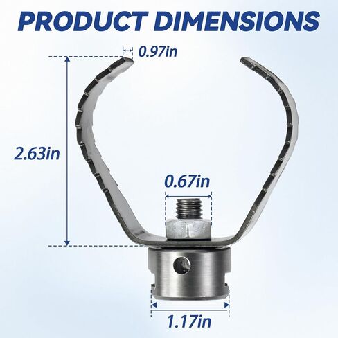 قطعتان من قطعتين T-150-1 مقاس 3 بوصات لتنظيف الصرف، قاطعة جذور متوافقة مع كابل Ridgid المقطعي C-10، ملحق حفر ثعبان الصرف استبدال 98055 in Kuwait