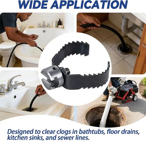 قطعتان من قطعتين T-150-1 مقاس 3 بوصات لتنظيف الصرف، قاطعة جذور متوافقة مع كابل Ridgid المقطعي C-10، ملحق حفر ثعبان الصرف استبدال 98055 in Kuwait