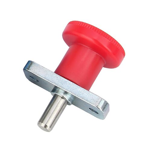 Stainless Steel/Carbon Steel Flanged Indexing Plungers Return Type/Self-Locking Spring Loaded Plunger 6mm/8mm Pins 1Pcs(VCN232-B-red) in Kuwait