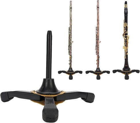 RiToEasysports Flute Clarinet Stand, Sturdy Metal Tripod Base with Water Erosion Proof Plastic, Foldable Detachable for Flute Clarinet Oboe Woodwind Instrument in Saudi Arabia