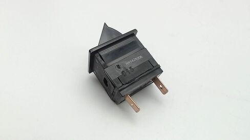 HR54ZA006 - 2 Set Black Manual Rocker Switch, Push Button Actuator, Copper Contact, 2 Pin Connector, Wall Mount, 2 Count in Saudi Arabia