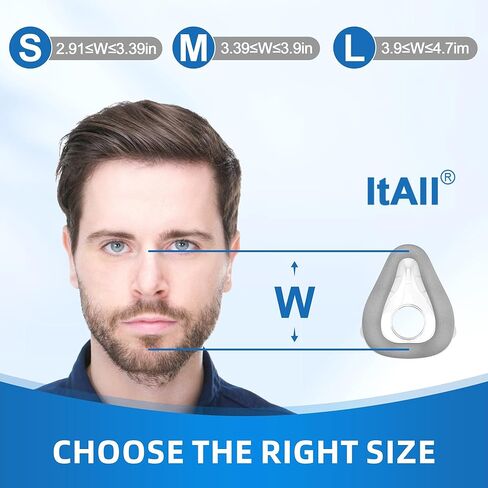 قطعتان من وسادة CPAP البديلة (M) لجهاز Airtouch F20، وسادة وجه كاملة محدثة F20 مع رغوة الذاكرة، جميع اللوازم (متوسطة) in Saudi Arabia