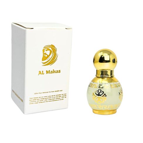 عطر العود الأبيض – 10 مل | زيت عطري طويل الأمد للجنسين | روائح الأرطماسيا، المسك، نجيل الهند، الفريزيا، الورد، العود، خشب الصندل، روائح الفواكه الحلوة، العنبر والأخشاب | خالي من الكحول in Kuwait