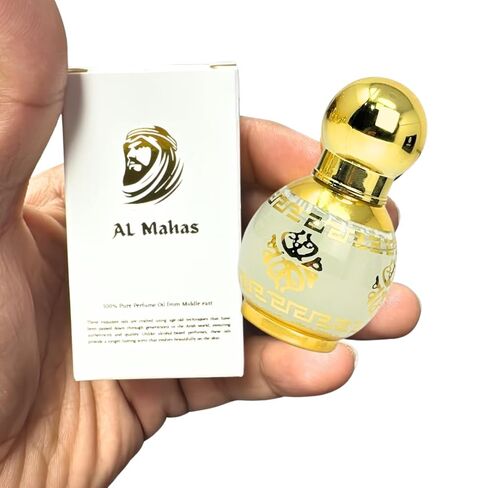 عطر العود الأبيض – 10 مل | زيت عطري طويل الأمد للجنسين | روائح الأرطماسيا، المسك، نجيل الهند، الفريزيا، الورد، العود، خشب الصندل، روائح الفواكه الحلوة، العنبر والأخشاب | خالي من الكحول in Kuwait