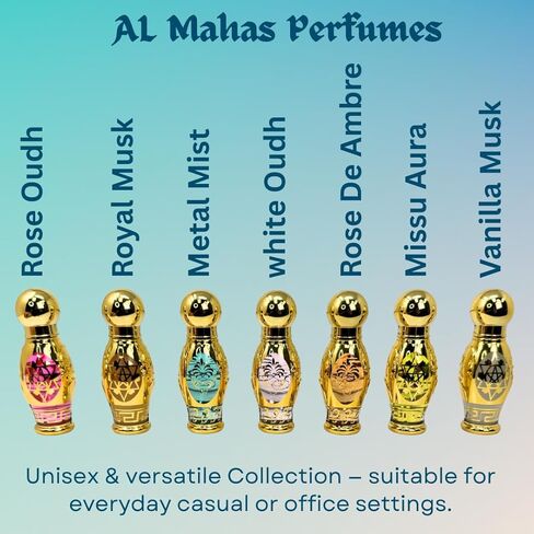 عطر العود الأبيض – 10 مل | زيت عطري طويل الأمد للجنسين | روائح الأرطماسيا، المسك، نجيل الهند، الفريزيا، الورد، العود، خشب الصندل، روائح الفواكه الحلوة، العنبر والأخشاب | خالي من الكحول in Kuwait