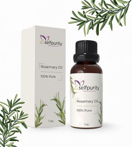 زيت إكليل الجبل العطري، 1 أونصة سائلة (30 مل)، زيت إكليل الجبل الطبيعي النقي 100% للشعر وفروة الرأس والعناية بالبشرة، زيت ناشر للعلاج العطري للتدليك وصناعة الصابون والشموع in Saudi Arabia