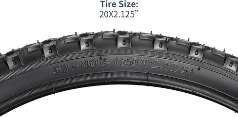 yunscm 2-pcs 20 "إطارات الدراجات الجبلية 20x2.125/57-406 و 20" أنابيب الدراجة الثقيلة صمام Schrader متوافق مع الدراجة الجبلية 20x2.0 20 × 2.125 20x2.15 20x2.10 إطارات الدراجة الدراجة (Y-1111) in Kuwait