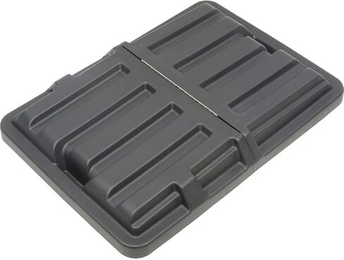 Global Industrial Hinged Lid for 16 Bushel Truck, Plastic, 30"W x 48"L x 8"H, Black in Kuwait