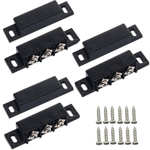 مفتاح القصب المغناطيسي MC-31B NC لا يفتح بشكل طبيعي مغلق نافذة الباب السلكية مستشعر الاتصال لنظام إنذار أمان المنزل (3 عبوات) in Kuwait