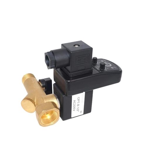 Electronic Automatic Drain Valve with Timer, 1/2" DN15, AC 110V/220V, for Air Compressor Tanks and Water Systems(AC220V) in Saudi Arabia