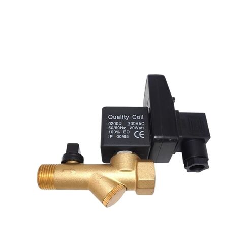 صمام تصريف تلقائي إلكتروني مع مؤقت، 1/2 بوصة DN15، تيار متردد 110 فولت/220 فولت، لخزانات ضاغط الهواء وأنظمة المياه (AC220V) in Kuwait