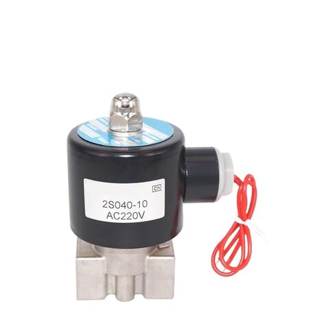 صمام الملف اللولبي الكهربائي من الفولاذ المقاوم للصدأ من سلسلة 2S، مغلق عادة، مقاس 1-1/4 بوصة، 1-1/2 بوصة 2 بوصة، للتحكم في المياه والنفط والغاز (2S400-40، DC36V) in Kuwait