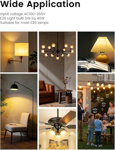 BSOD G45 LED Light Bulbs with E26 Base | 2700K Warm Soft White, Full Spectrum | 5W Eq 40W Appliance Bulbs for Refrigerator, Table Lamps, Home, Plants, Freezers & Chandelier (2 Warm White Bulbs) in Saudi Arabia