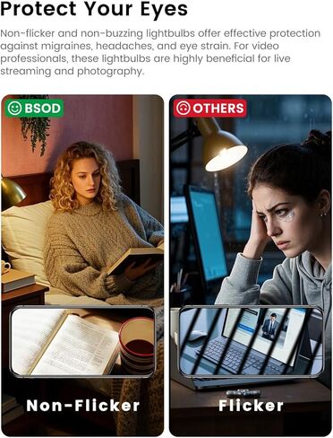 BSOD G45 LED Light Bulbs with E26 Base | 2700K Warm Soft White, Full Spectrum | 5W Eq 40W Appliance Bulbs for Refrigerator, Table Lamps, Home, Plants, Freezers & Chandelier (2 Warm White Bulbs) in Saudi Arabia