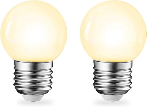 BSOD G45 LED Light Bulbs with E26 Base | 2700K Warm Soft White, Full Spectrum | 5W Eq 40W Appliance Bulbs for Refrigerator, Table Lamps, Home, Plants, Freezers & Chandelier (2 Warm White Bulbs) in Saudi Arabia