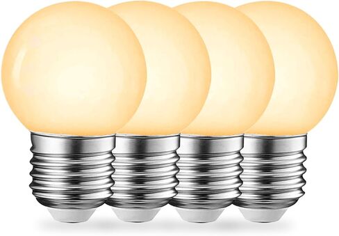 BSOD G45 LED Light Bulbs with E26 Base | 2700K Warm Soft White, Full Spectrum | 5W Eq 40W Appliance Bulbs for Refrigerator, Table Lamps, Home, Plants, Freezers & Chandelier (2 Warm White Bulbs) in Saudi Arabia
