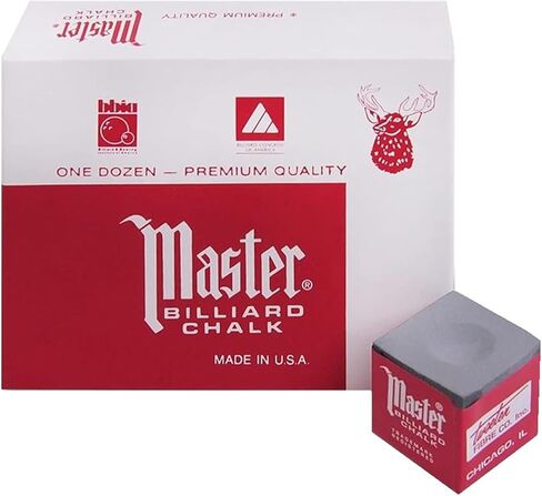 Master Pewter Billiard Chalk Box of 12 in Saudi Arabia