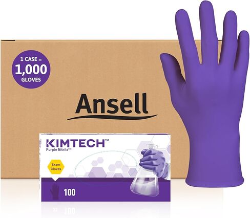 قفازات الامتحان Ansell Kimtech™ Purple Nitrile™ للاستعمال مرة واحدة in Kuwait