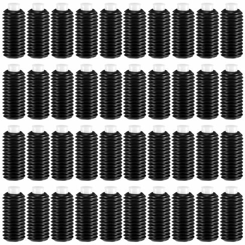 Frienda 40 Pcs Black Oxide Steel Nylon Tip Set Screws 1/4"-28 x 0.500" Thread Length in Saudi Arabia